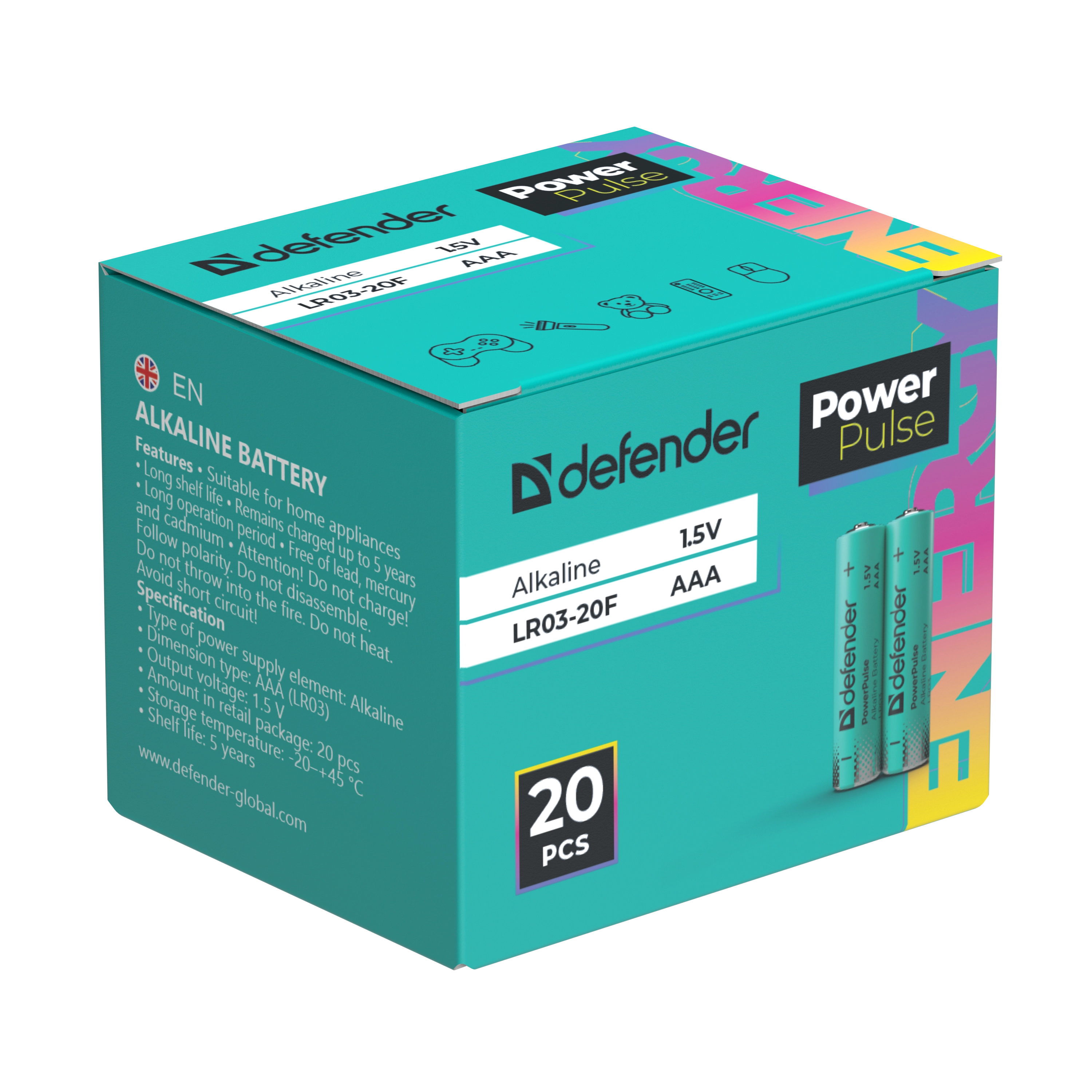 Defender - Alkaline Battery LR03-20F