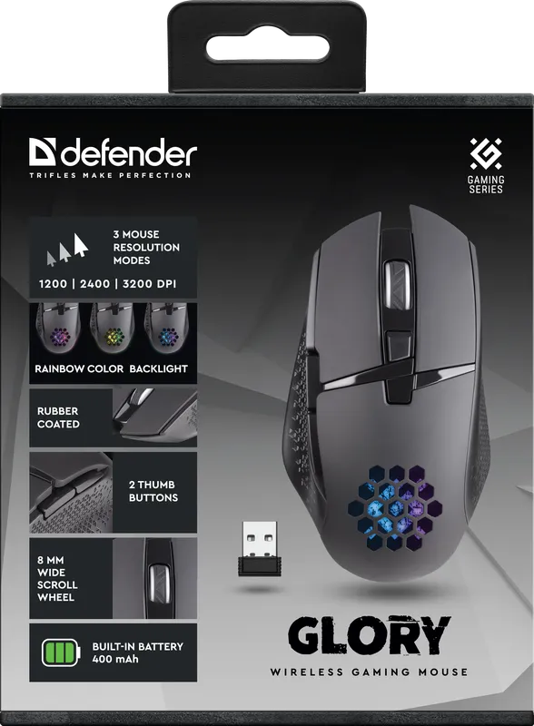 Defender - Wireless gaming mouse Glory GM-514