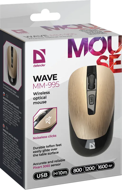 Defender - Wireless optical mouse Wave MM-995