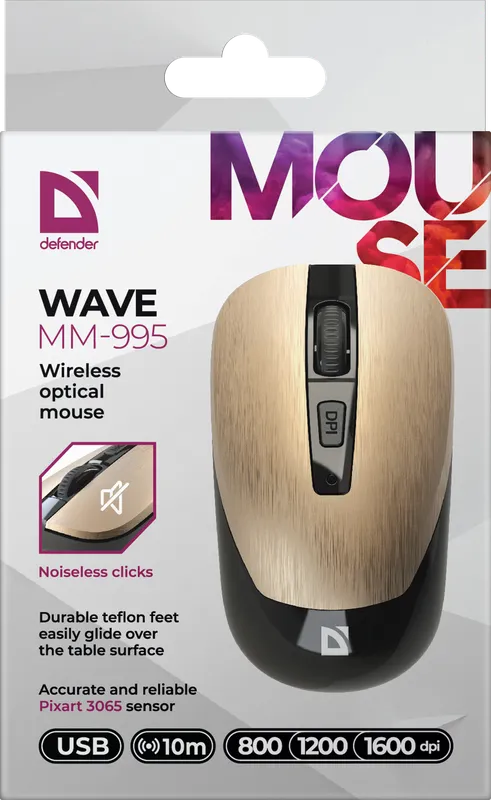 Defender - Wireless optical mouse Wave MM-995