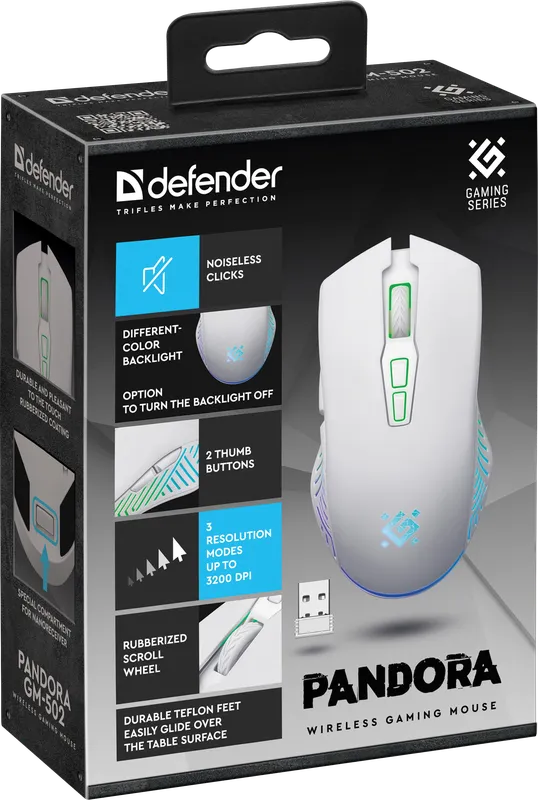 Defender - Wireless gaming mouse Pandora GM-502