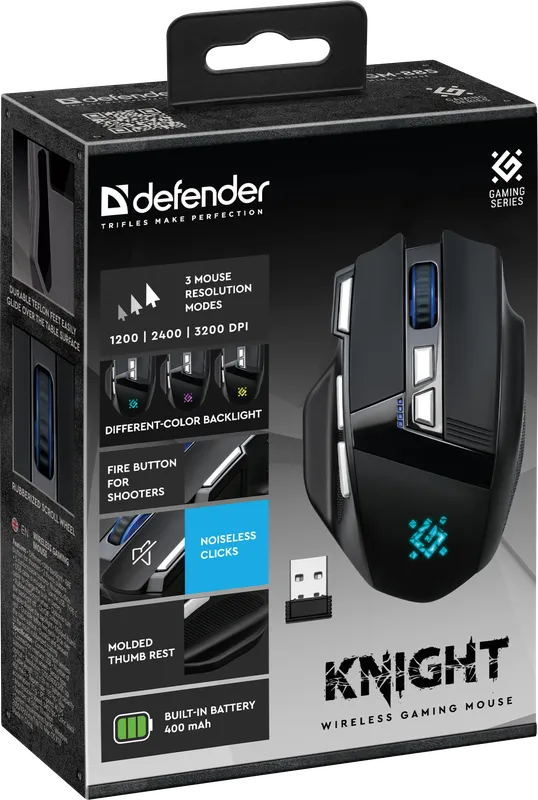 Defender - Wireless gaming mouse Knight GM-885