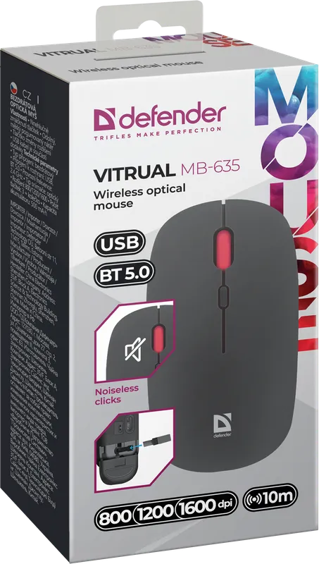 Defender - Wireless optical mouse Vitrual MB-635