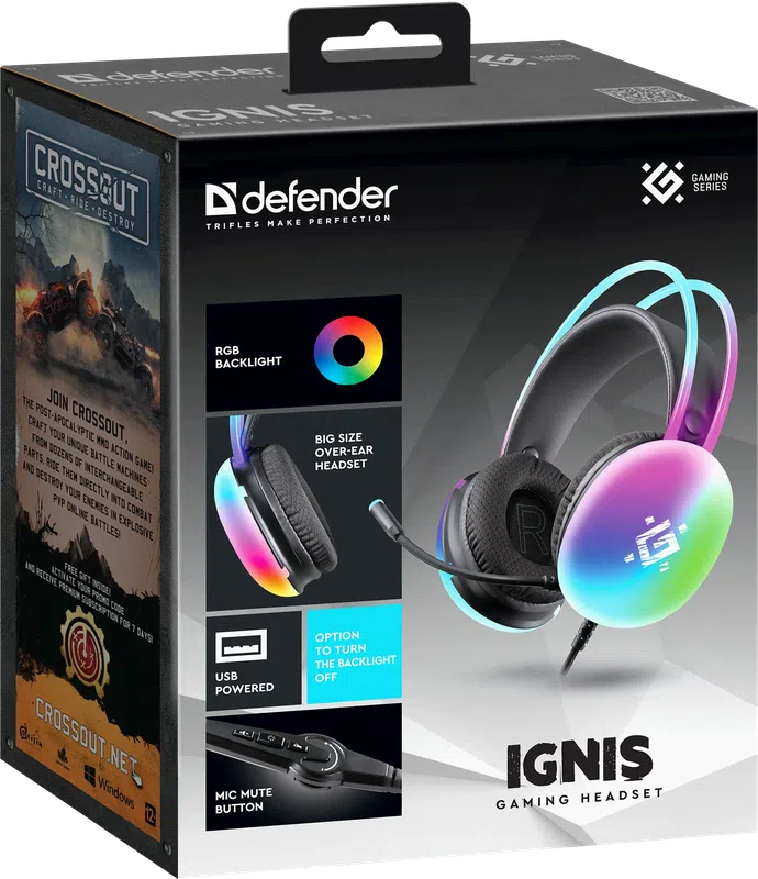 Defender - Gaming headset Ignis