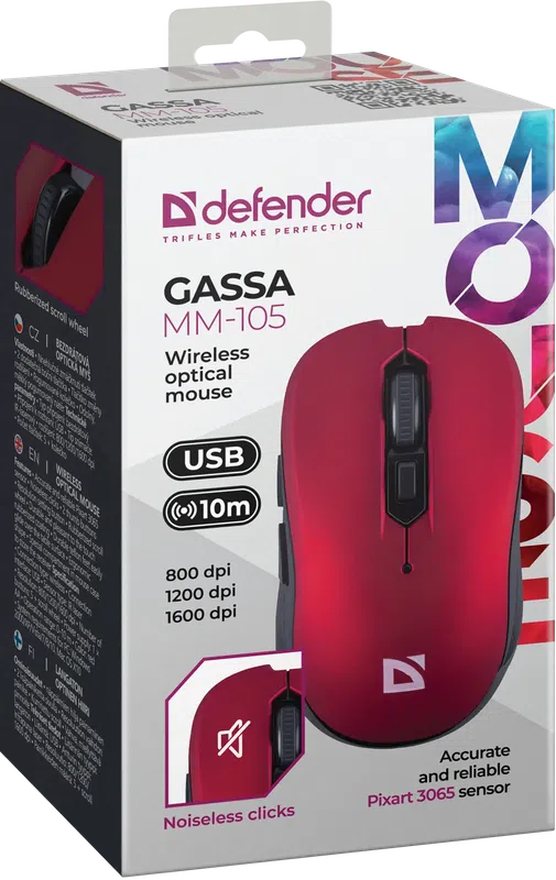 Defender - Wireless optical mouse Gassa MM-105