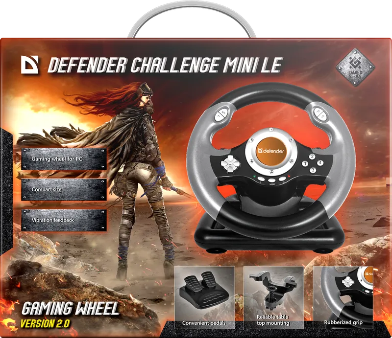 Defender - Gaming wheel CHALLENGE MINI LE