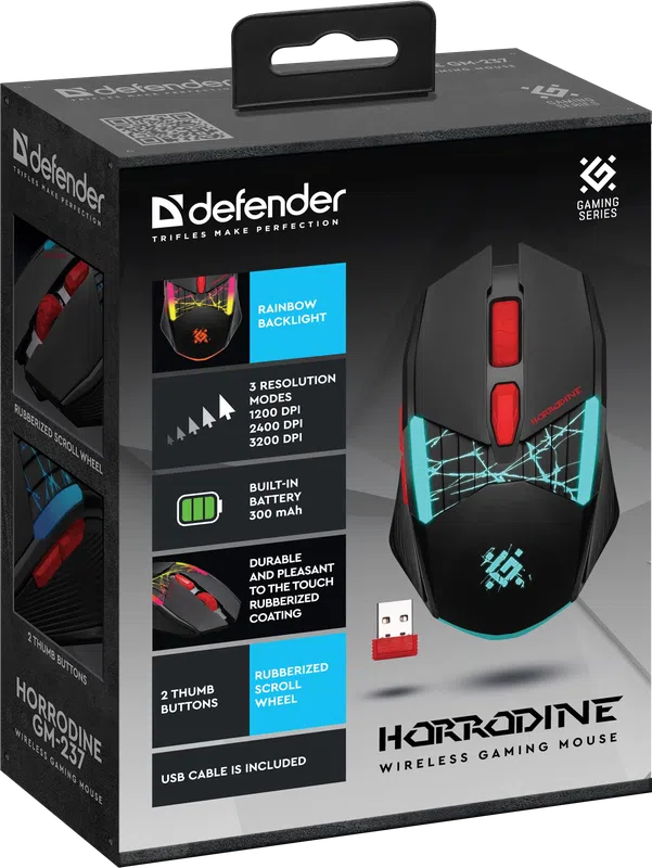 Defender - Wireless gaming mouse Horrodine GM-237