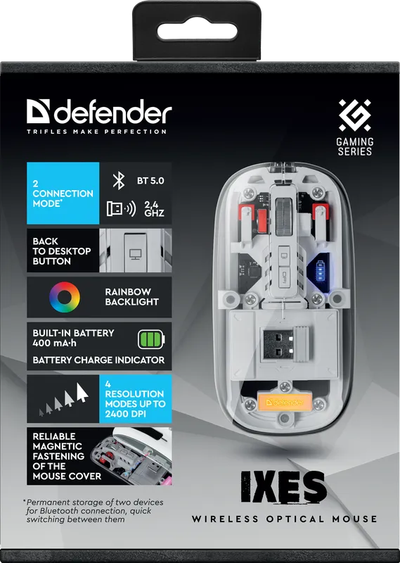 Defender - Wireless optical mouse Ixes MM-999