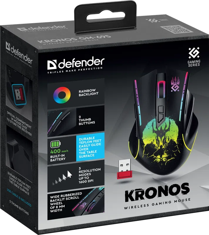 Defender - Wireless gaming mouse Kronos GM-695