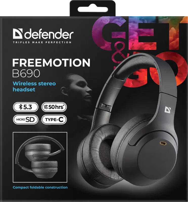 Defender - Wireless stereo headset FreeMotion B690