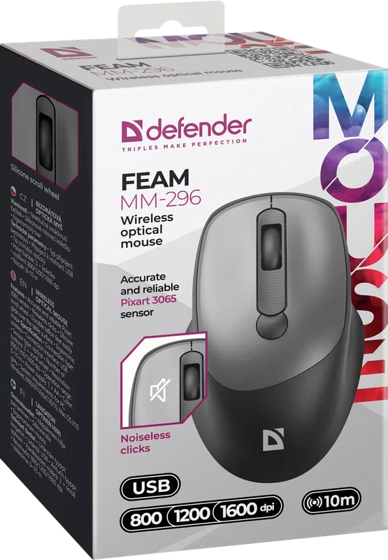 Defender - Wireless optical mouse Feam MM-296