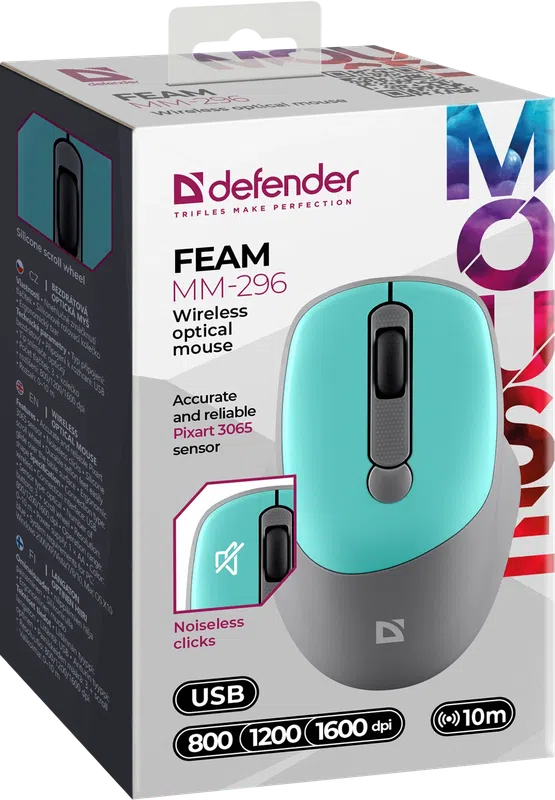 Defender - Wireless optical mouse Feam MM-296