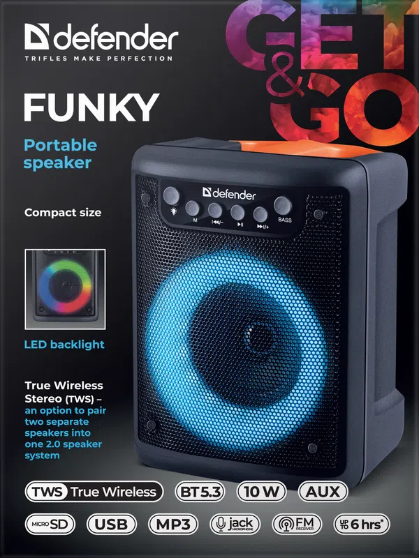 Defender - Portable speaker Funky