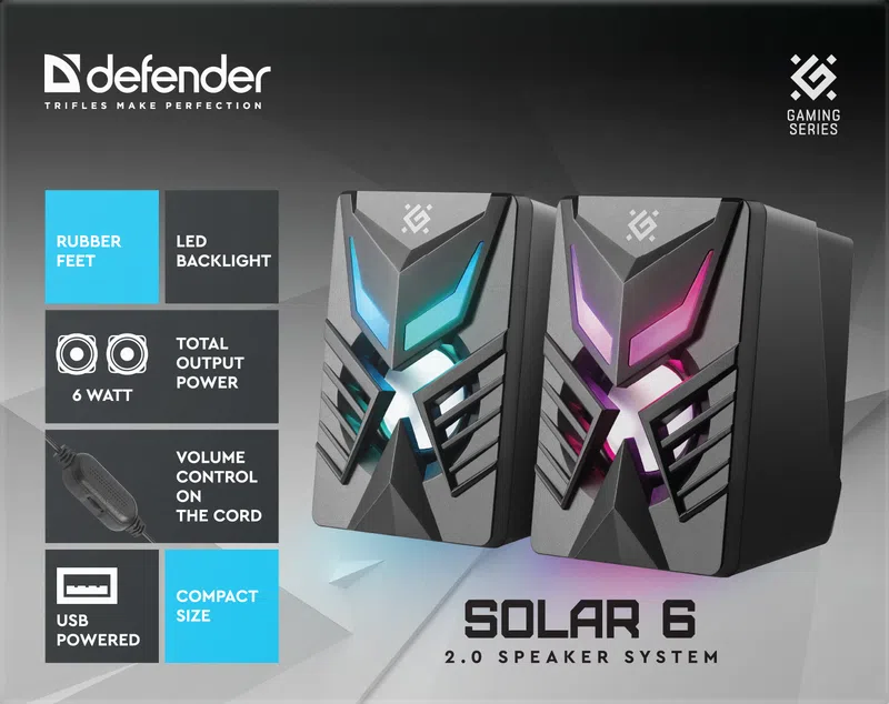 Defender - 2.0 Speaker system Solar 6