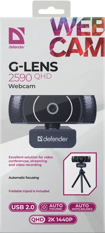 Defender - Webcam G-lens 2590 QHD