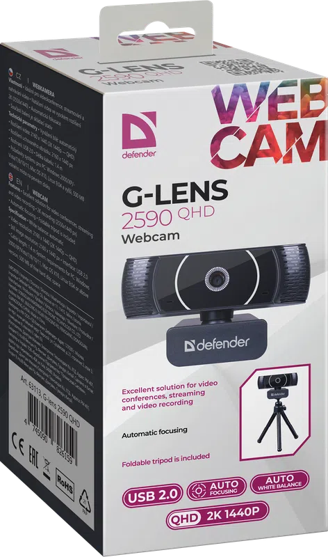 Defender - Webcam G-lens 2590 QHD