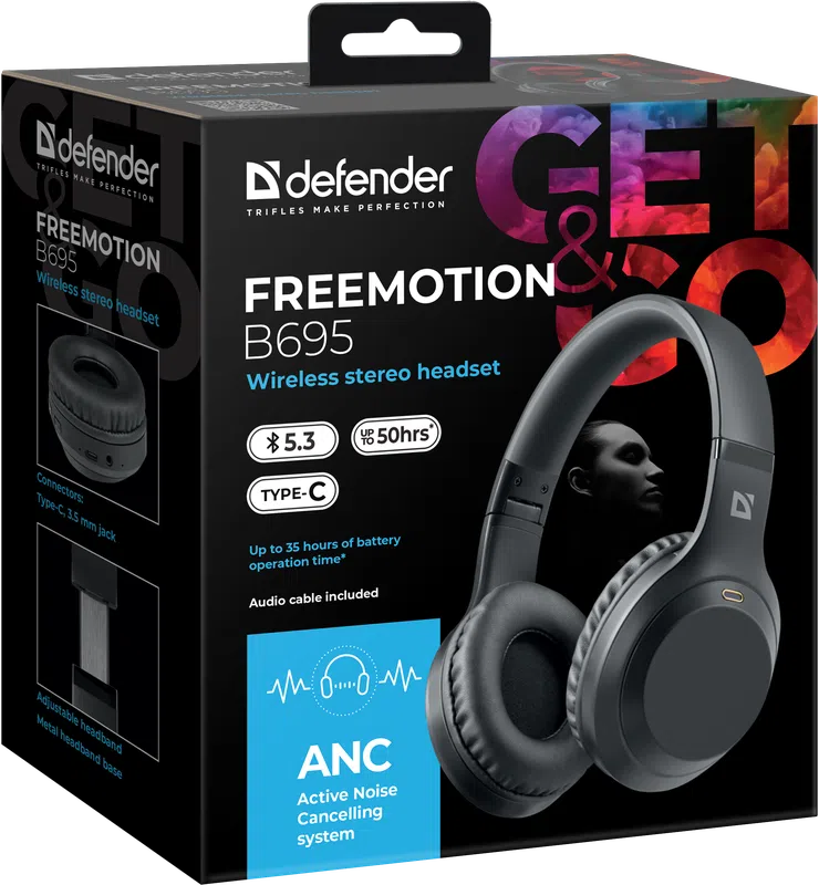 Defender - Wireless stereo headset FreeMotion B695