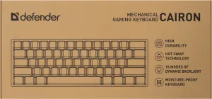 Defender - Mechanical gaming keyboard Cairon GK-081