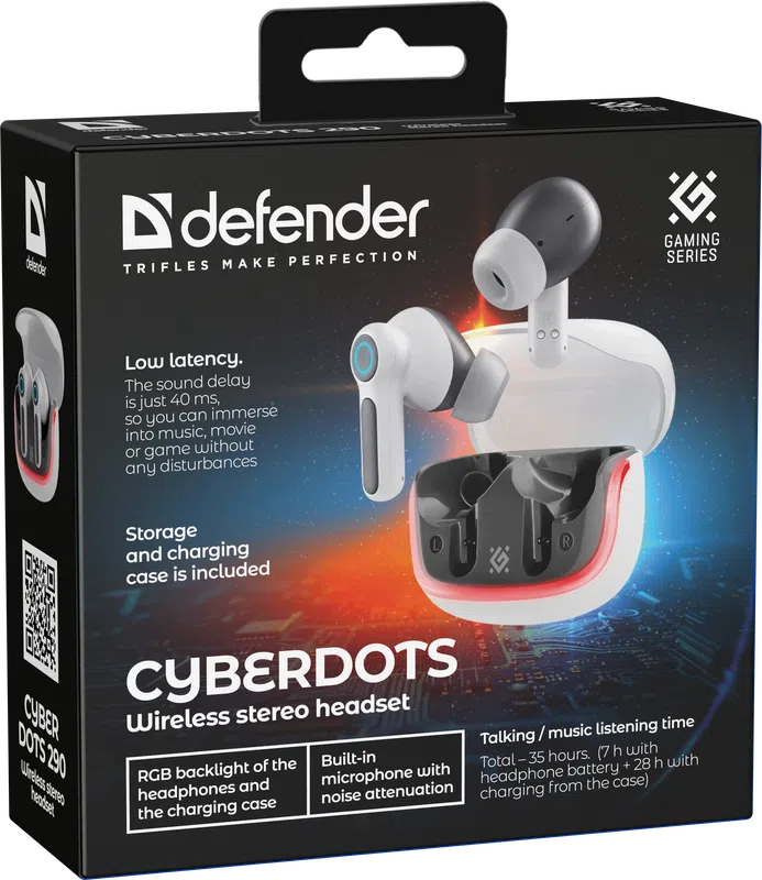 Defender - Wireless stereo headset CyberDots 290