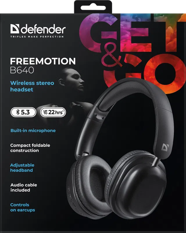 Defender - Wireless stereo headset FreeMotion B640