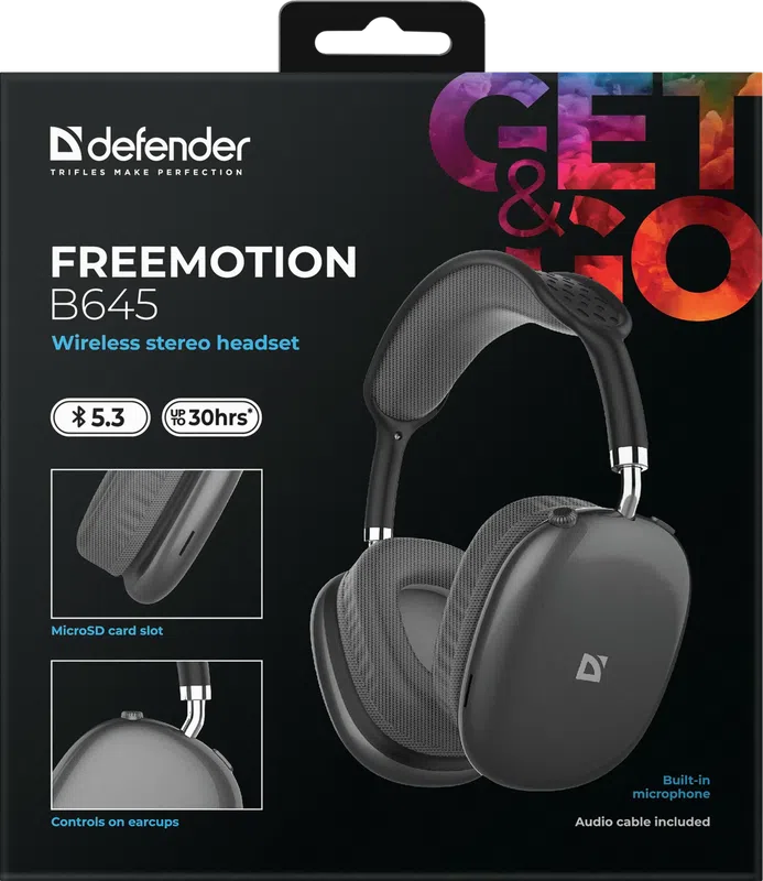 Defender - Wireless stereo headset FreeMotion B645