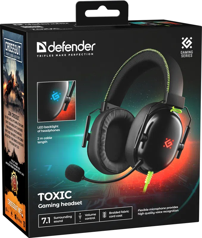 Defender - Gaming headset Toxic