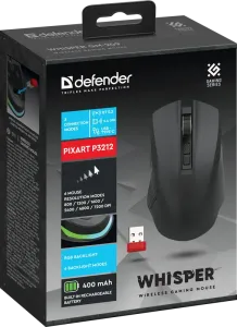 Defender - Wireless gaming mouse Whisper GM-209