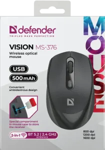 Defender - Wireless optical mouse Vision MS-376