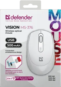 Defender - Wireless optical mouse Vision MS-376