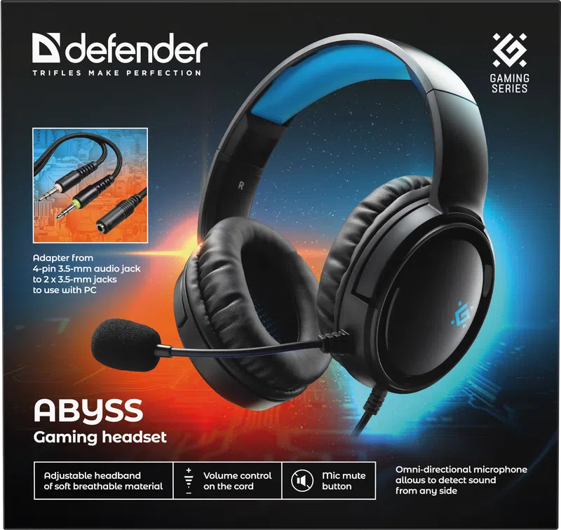 Defender - Gaming headset Abyss