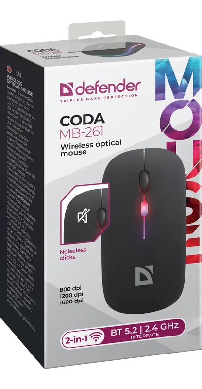 Defender - Wireless optical mouse Coda MB-261