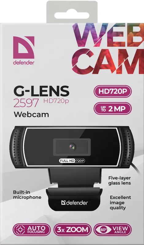 Defender - Webcam G-lens 2597 HD720p