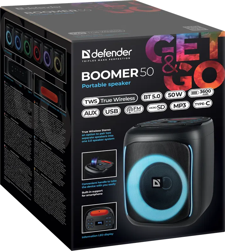 Defender - Portable speaker Boomer 50