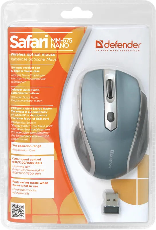 Defender - Wireless optical mouse Safari MM-675