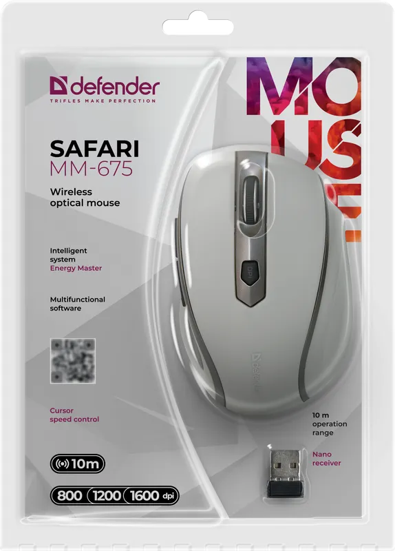 Defender - Wireless optical mouse Safari MM-675