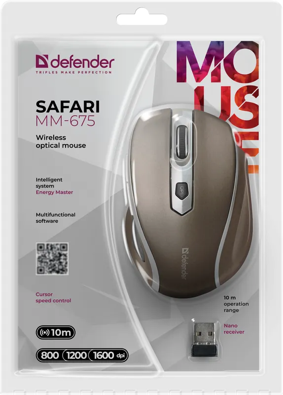 Defender - Wireless optical mouse Safari MM-675