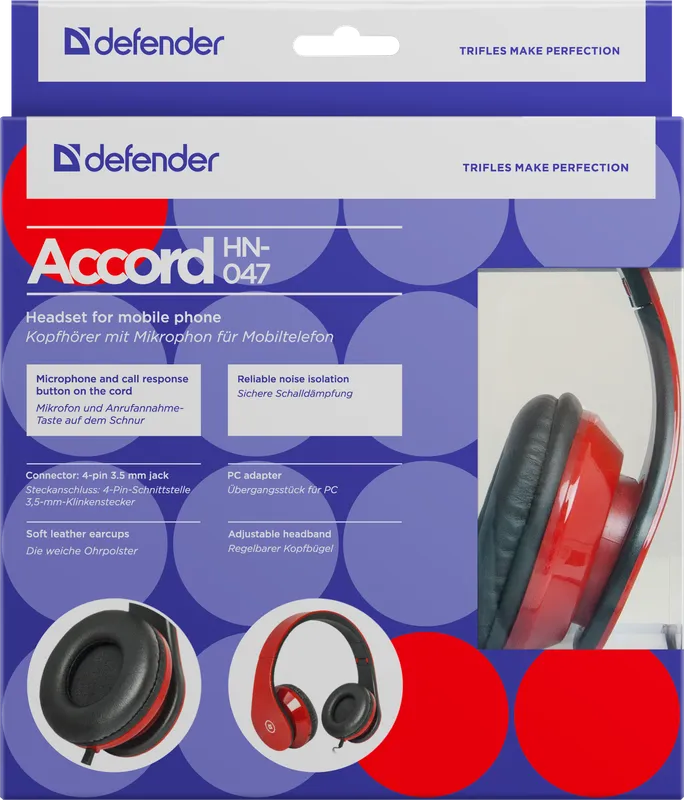 Defender - Headset for mobile devices Accord HN-047