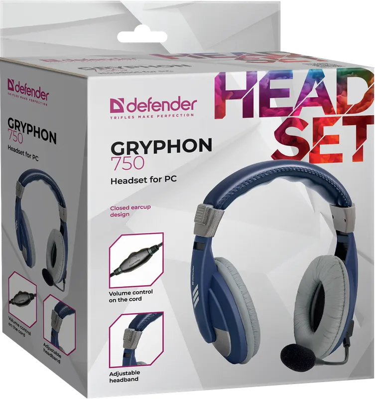 Defender - Headset for PC Gryphon 750