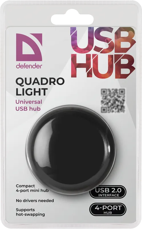 Defender - Universal USB hub Quadro Light