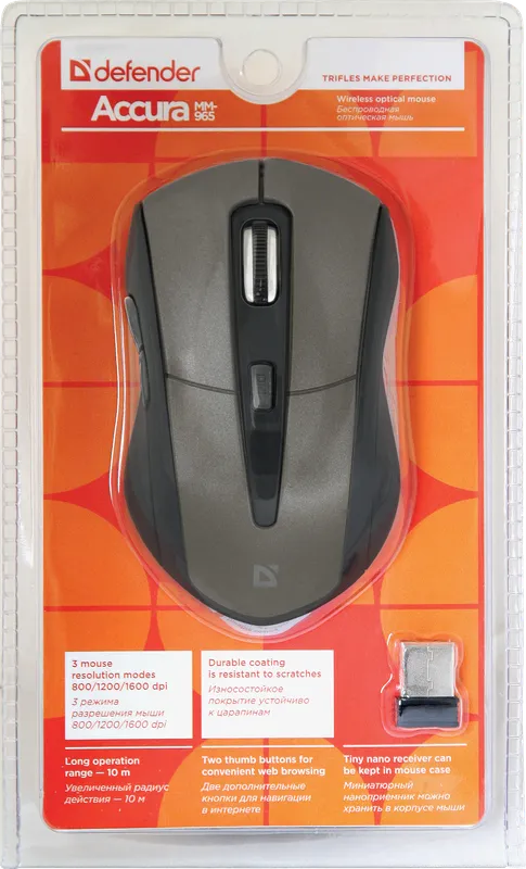 Defender - Wireless optical mouse Accura MM-965