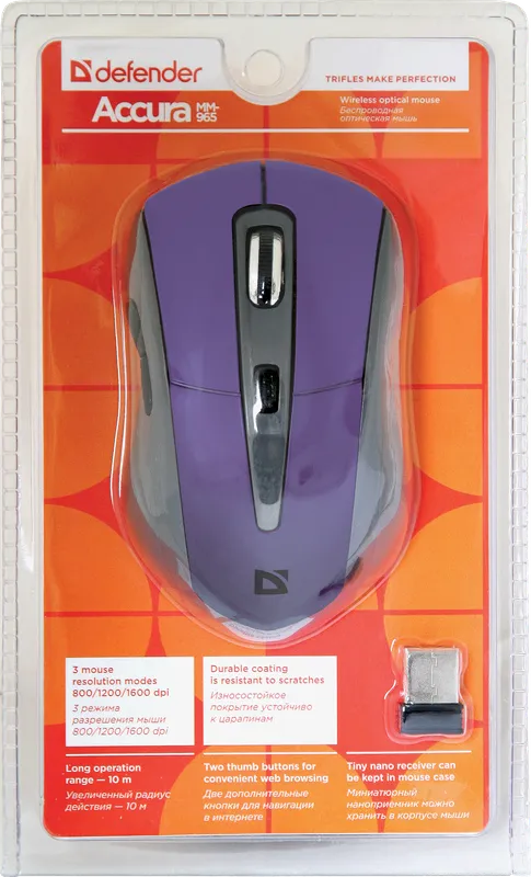 Defender - Wireless optical mouse Accura MM-965