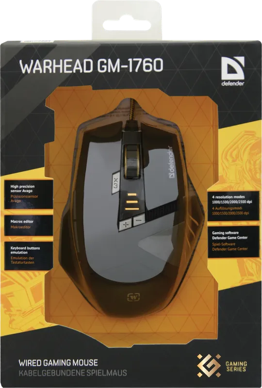 Defender - Wired gaming mouse Warhead GM-1760