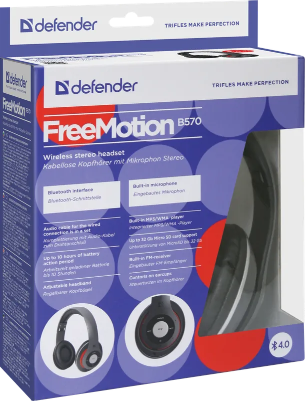 Defender - Wireless stereo headset FreeMotion B570