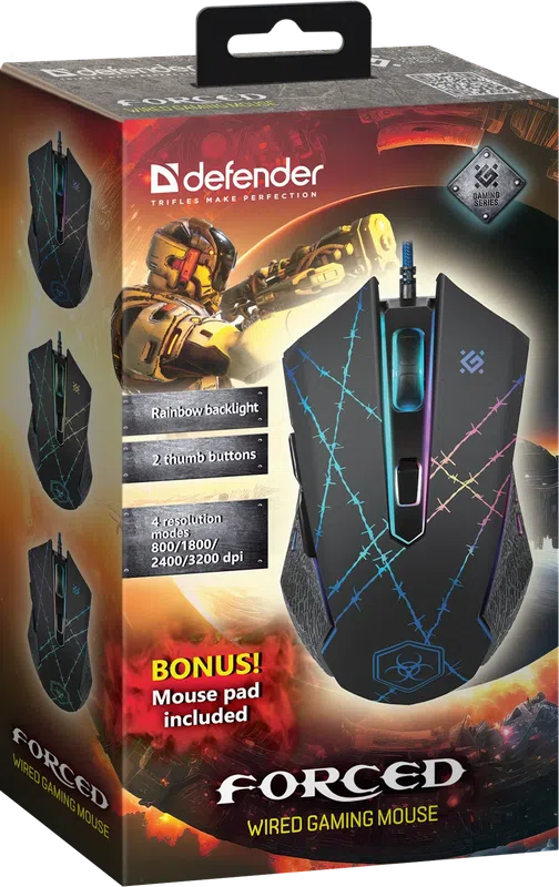 Defender - Wired gaming mouse Forced GM-020L