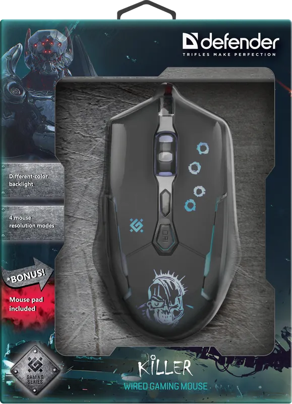 Defender - Wired gaming mouse Killer GM-170L