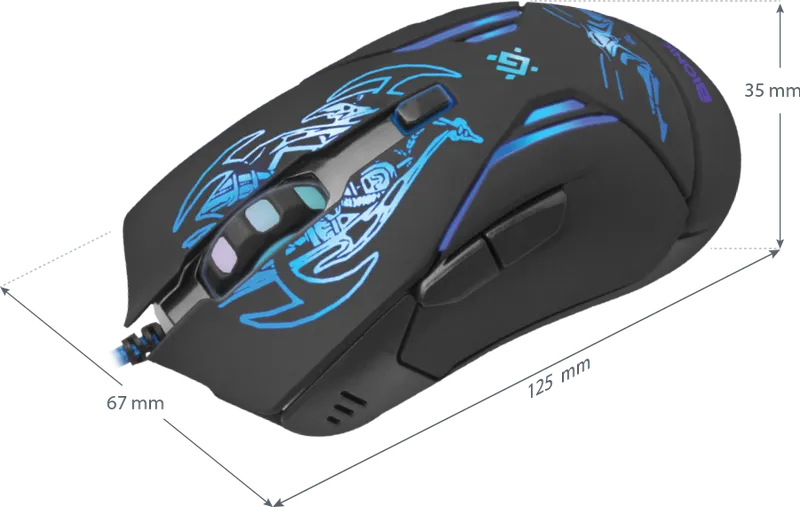 Defender - Wired gaming mouse Bionic GM-250L