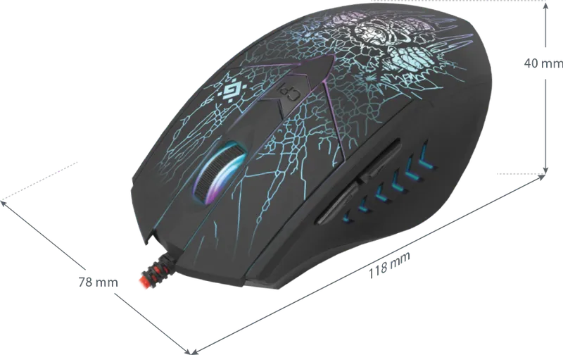 Defender - Wired gaming mouse Doom Fighter GM-260L