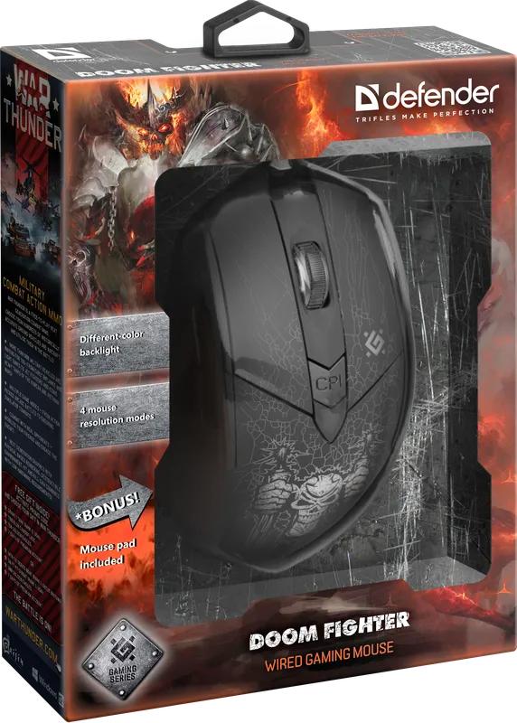 Defender - Wired gaming mouse Doom Fighter GM-260L