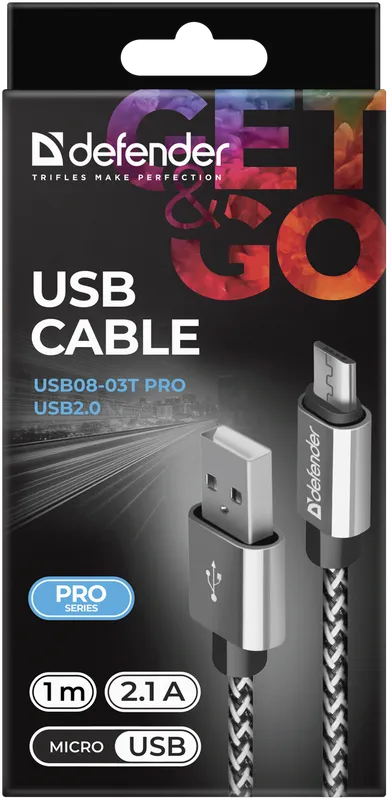 Defender - USB cable USB08-03T PRO USB2.0