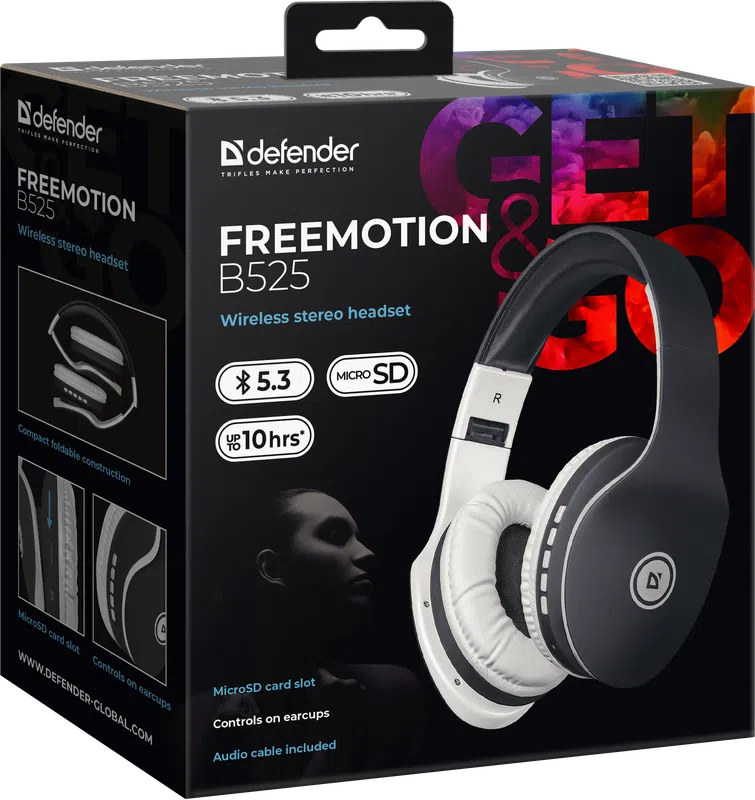 Defender - Wireless stereo headset FreeMotion B525